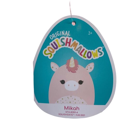 Squishmallow Mikah Pink Unicorn 7.5” Plush NWT Collectible - Picture 4 of 8